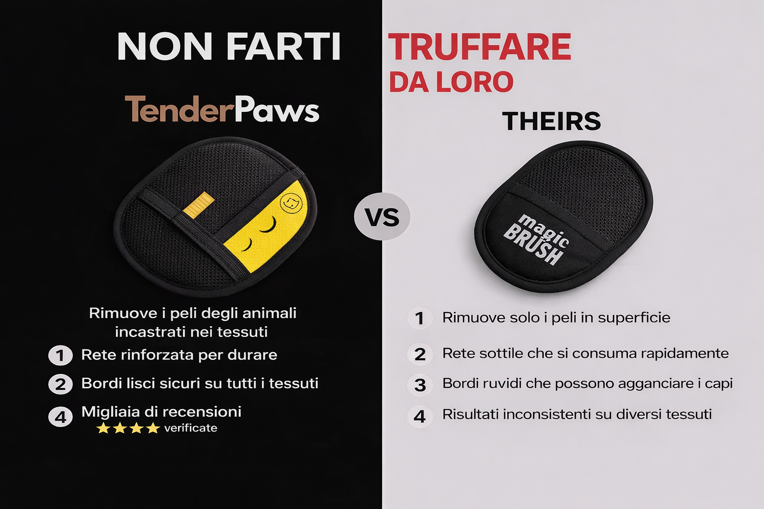 Guanto Elettrostatico Rimuovi Peli