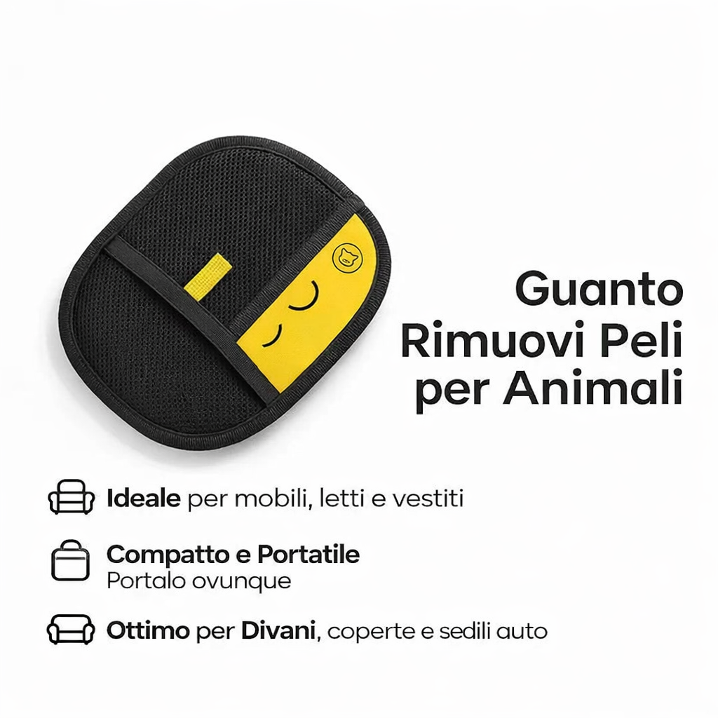 Guanto Elettrostatico Rimuovi Peli