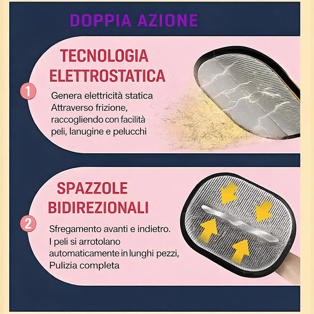 Guanto Elettrostatico Rimuovi Peli